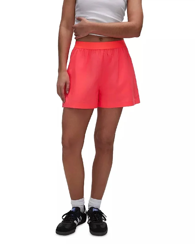 Weekend Shorts In Fiery Coral