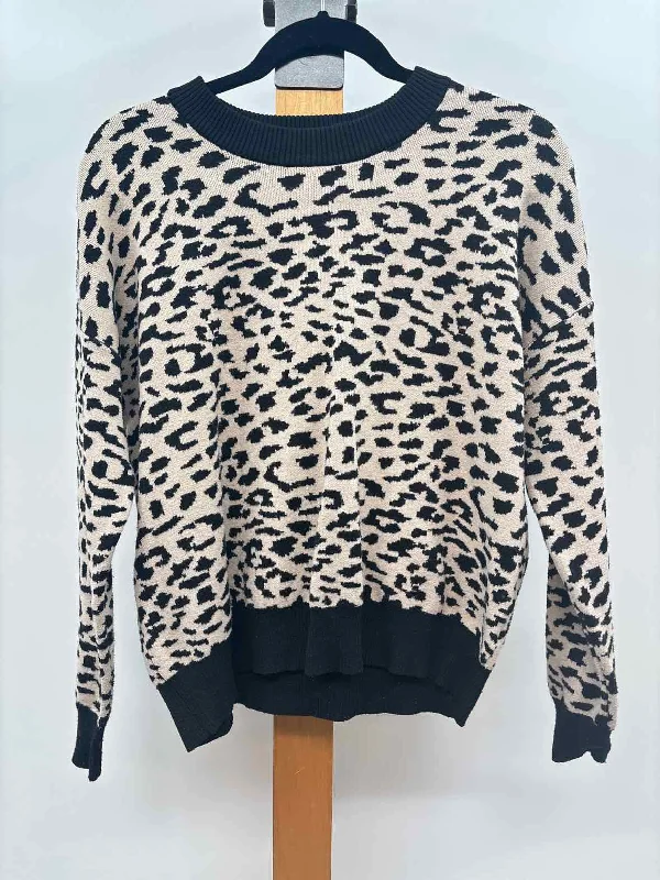 Tahari Women's Size S Tan Leopard Sweater