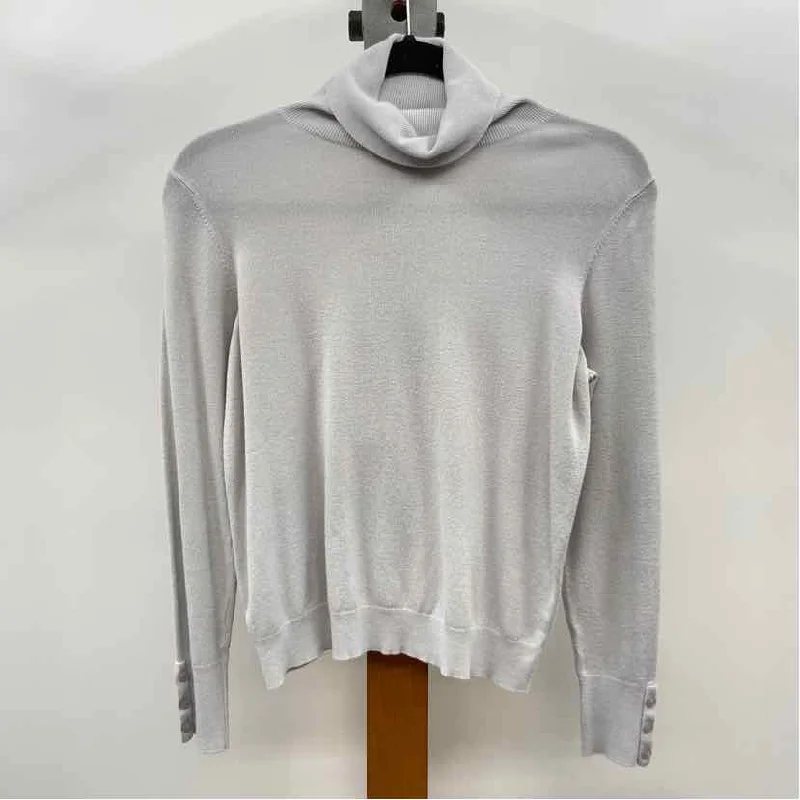 Ann Taylor Women's Size M Gray Solid Sweater