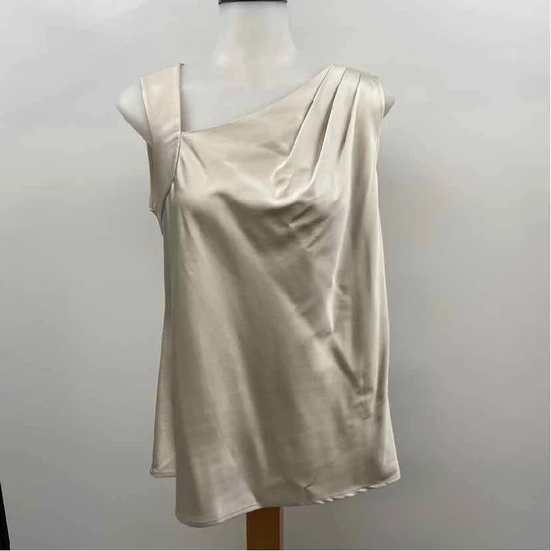 Per Se Women's Size M Gray Solid Sleeveless Shirt