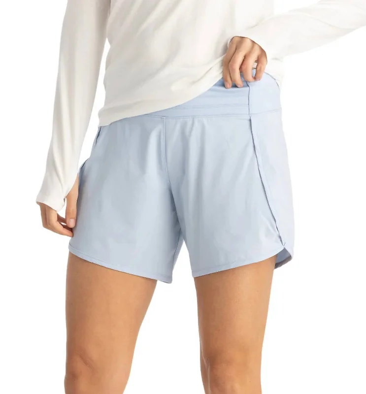 Women's Bamboo Lined Breeze Shorts In Clear Sky