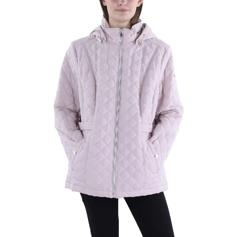 Womens Hooded Short Quilted Coat