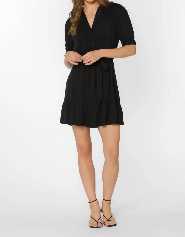 Belva Mini Dress In Black