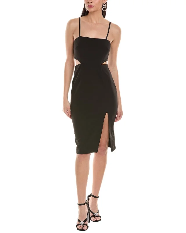 French Connection Echo Crepe Cutout Mini Dress