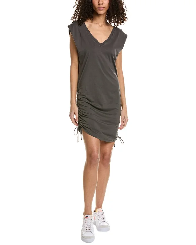 Project Social T Twilight Double V Shirred Washed Mini Dress