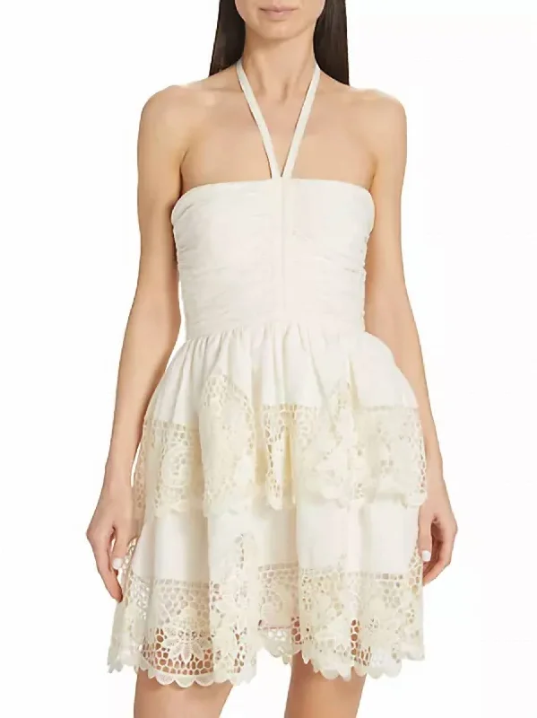 Savannah Mini Dress In Ivory