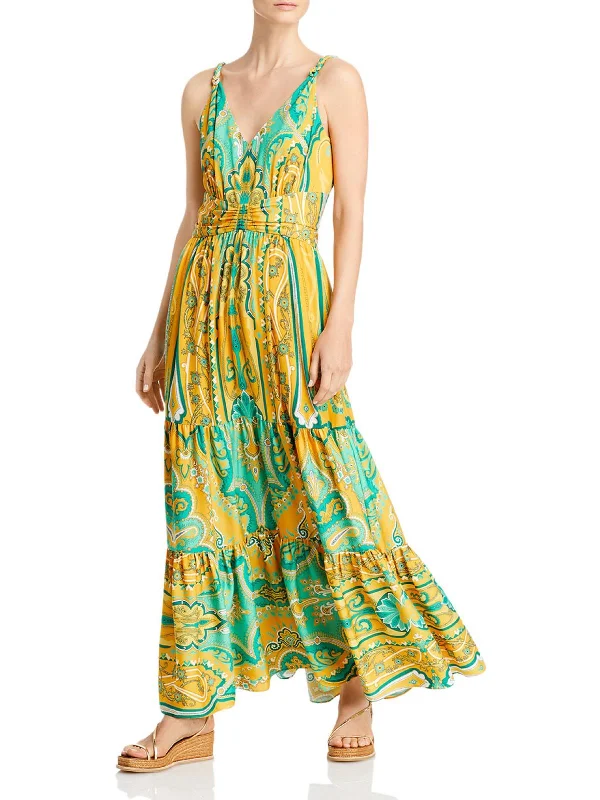 Aileen Womens Sleeveless Long Maxi Dress