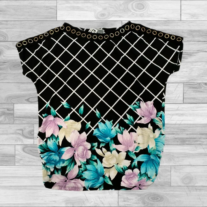 Black Top Short Sleeve Jm Collections, Size M