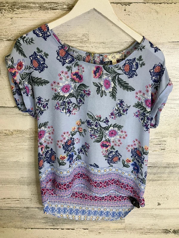 Blue Top Short Sleeve Knox Rose, Size S