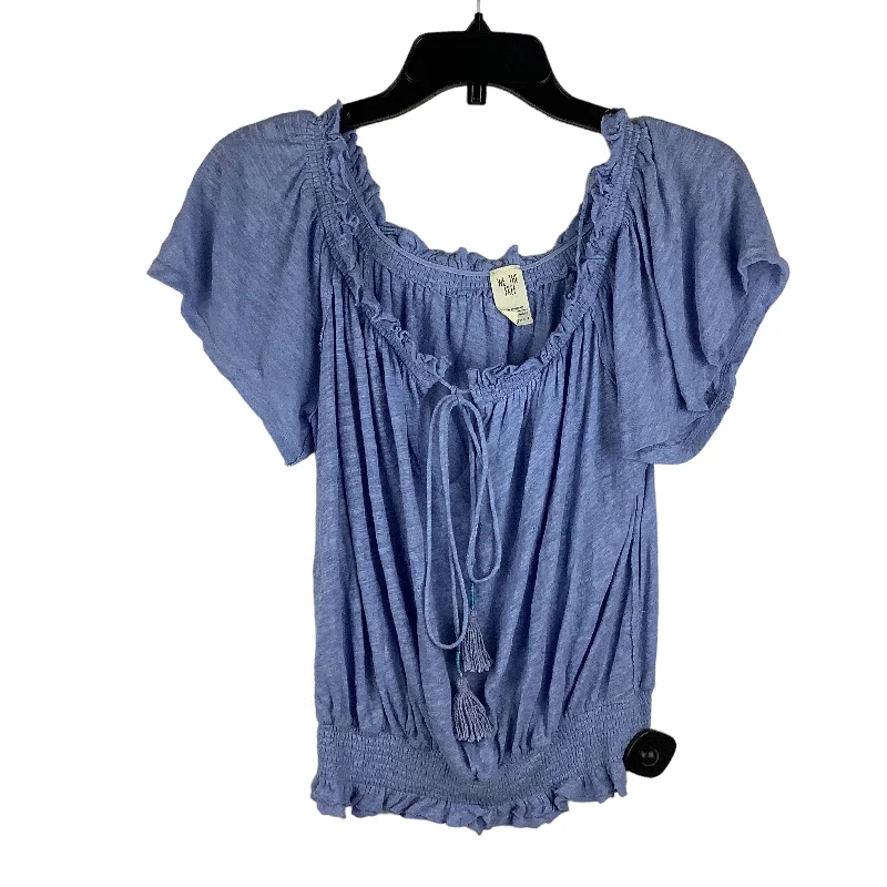 Blue Top Short Sleeve We The Free, Size S