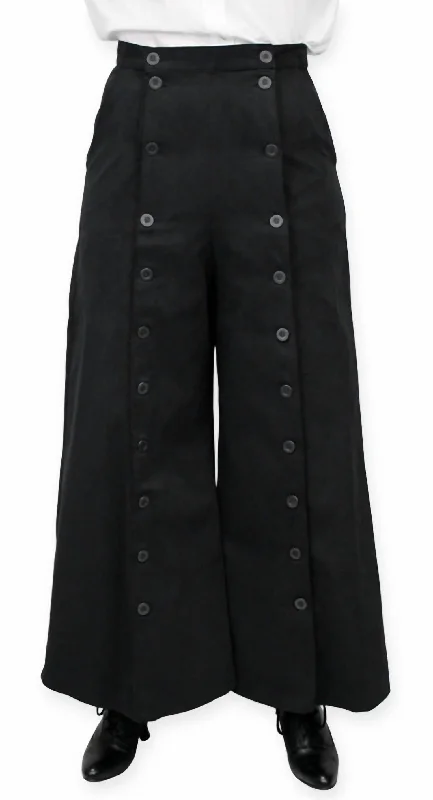 Brooke Brushed Twill Skirt In Tech Black