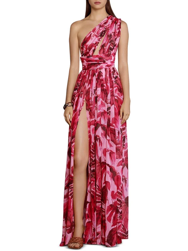 Camilla Womens Silk Blend Printed Maxi Dress