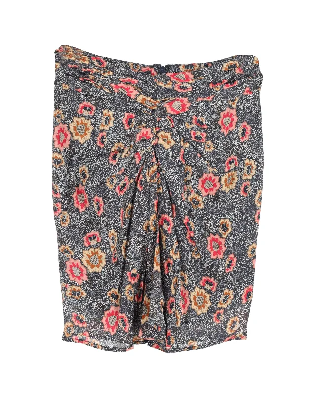 Isabel Marant Etoile Mini Skirt in Floral Print Viscose