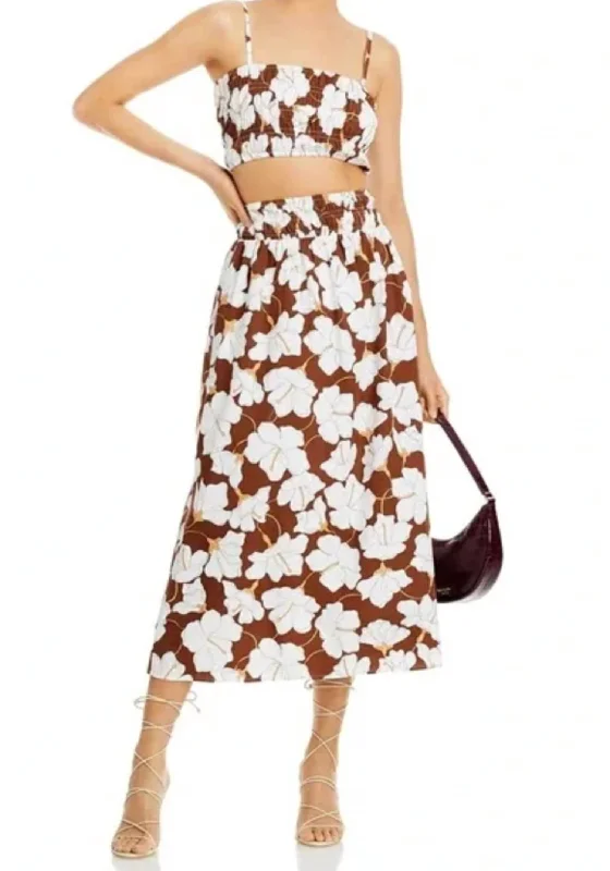 Keira Skirt In Bastia Floral Print