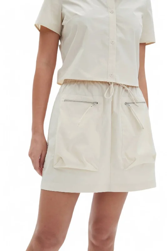 Kerra Cargo Skirt In Sand