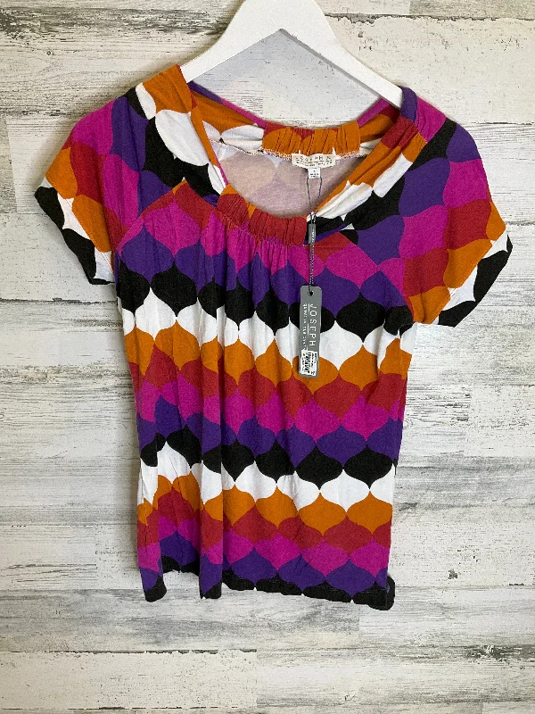 Multi-colored Top Short Sleeve Joseph A., Size S