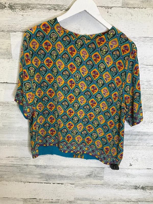 Multi-colored Top Short Sleeve Tanvi Kedia, Size M