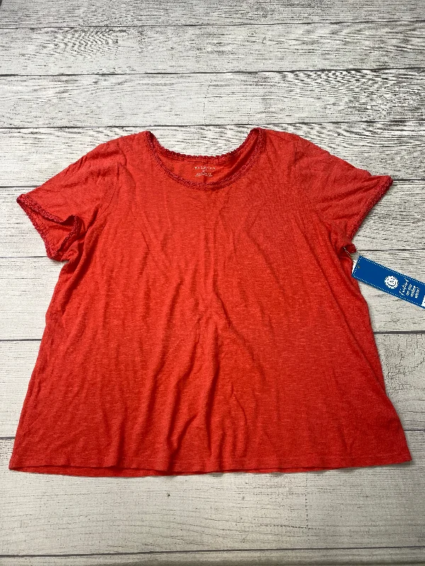 Red Top Short Sleeve Talbots, Size 2x