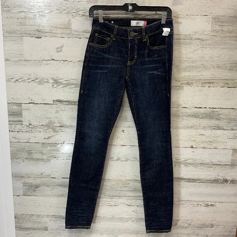 Jeans Skinny By Cabi In Blue Denim, Size: 2