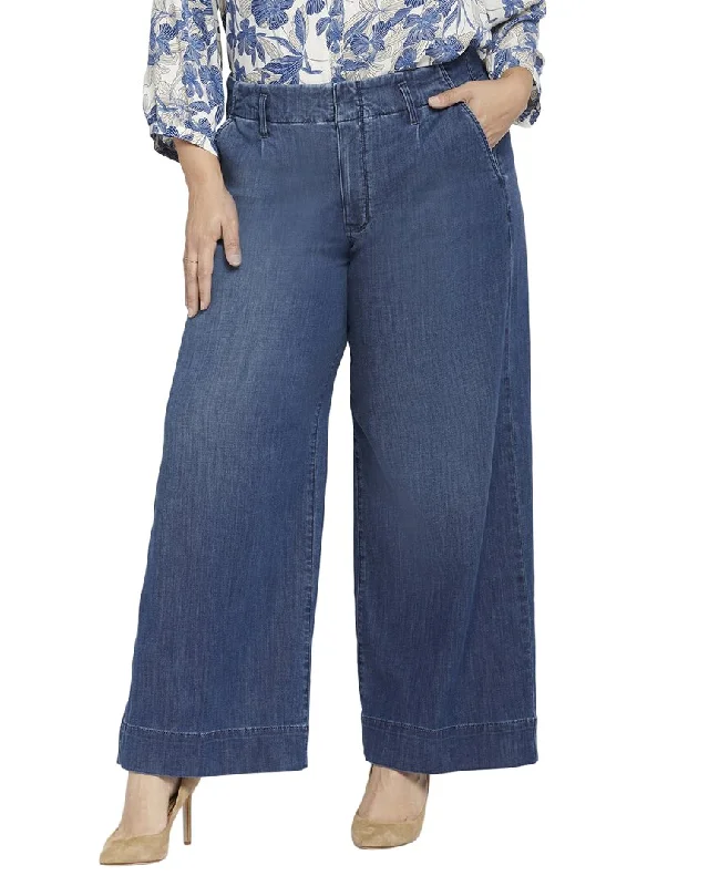 NYDJ Plus Mona Reminiscent Wide Leg Jean