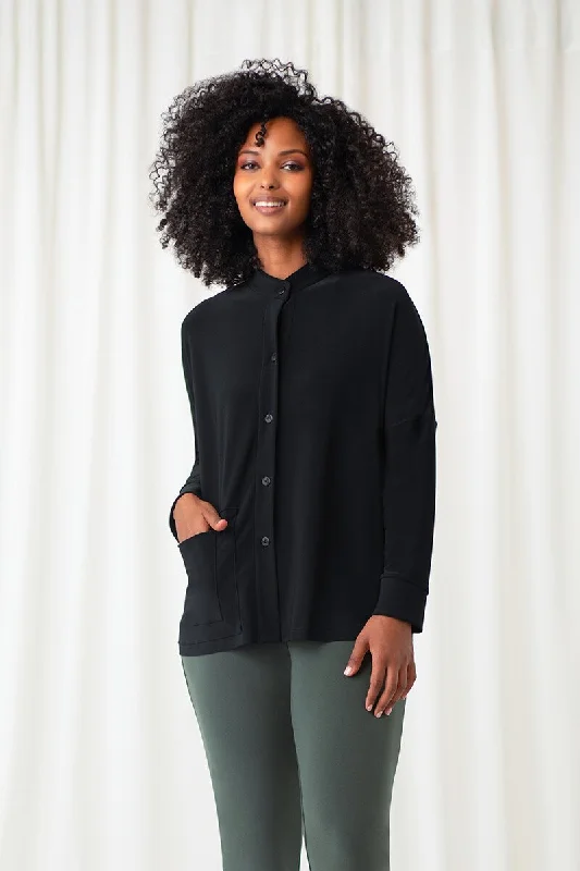 Boxy Pocket Shirt | Black