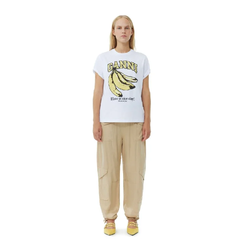 Relaxed Banana T-Shirt (Bright White)