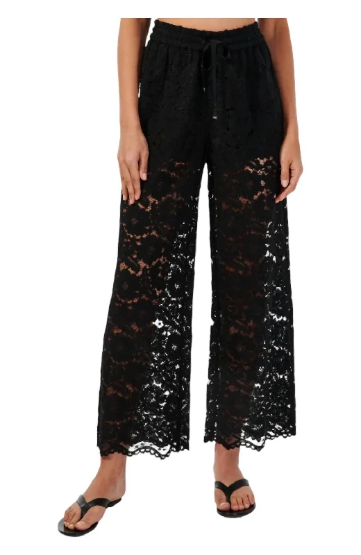 Dara Wide Leg Pants In Black