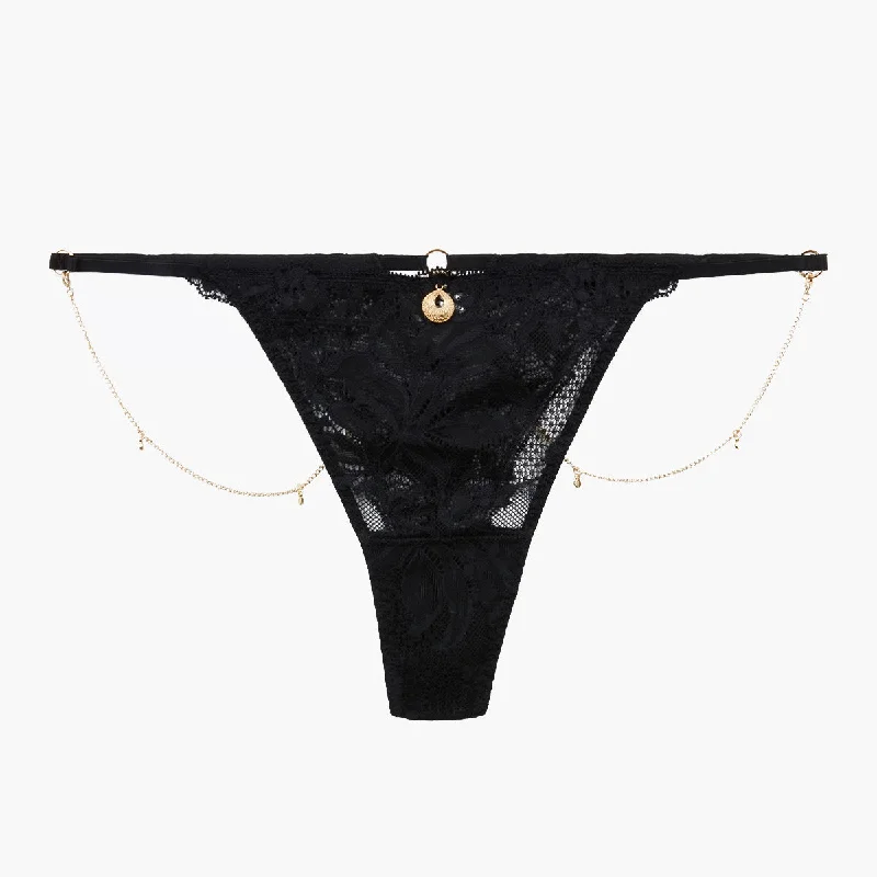 Aubade Gold Pleasure Thong Black Light