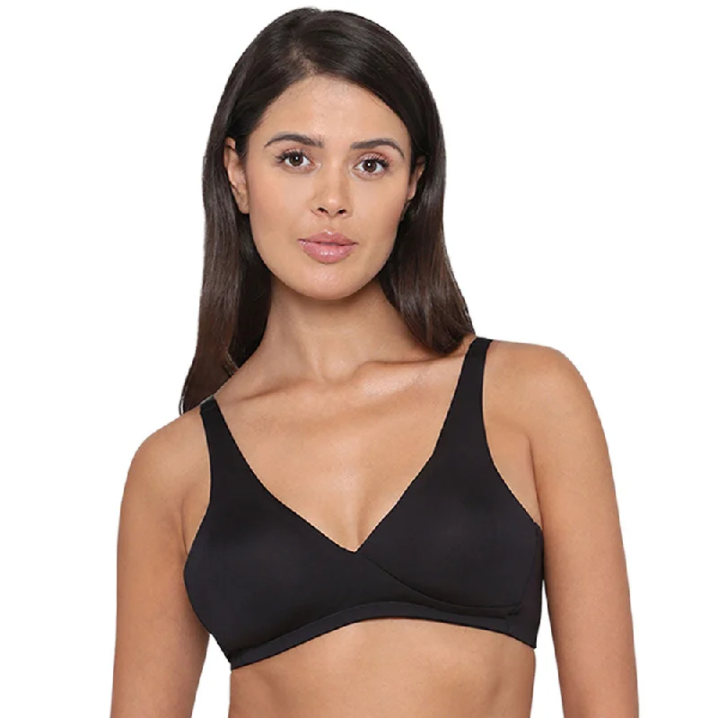 BASICS It’s Perfect  Non-Padded Non-Wired Full Cup Everyday Wear Comfort Fit Bra - Black