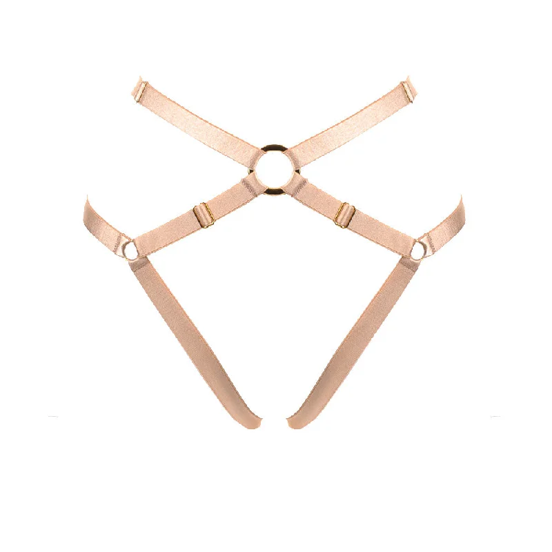 Bon Bondage Harness Thong powder