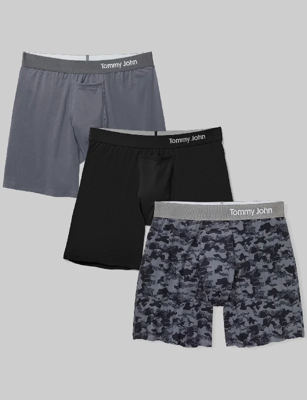 Cool Cotton Relaxed Fit Boxer 6" (3-Pack)