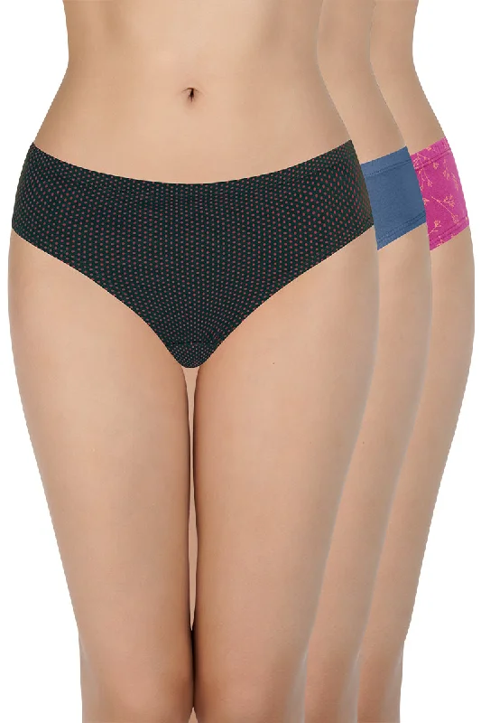 100% Cotton Bikini Panty Pack (Pack of 3) - D009 - Multi