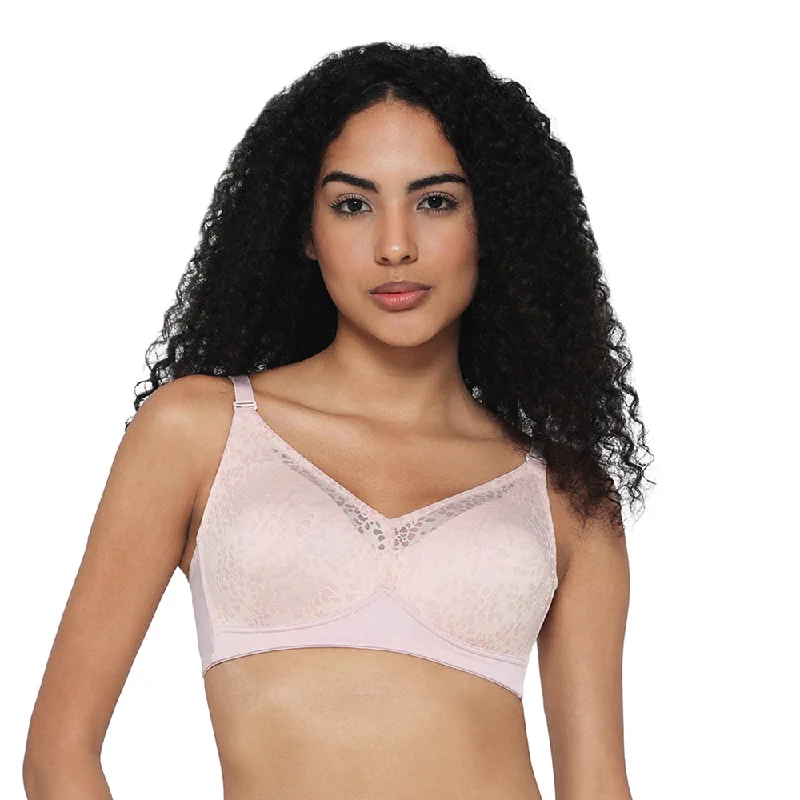 Curvy Confidence Non-Padded Non-Wired Full Cup Plus Size Minimizer Bra - Beige