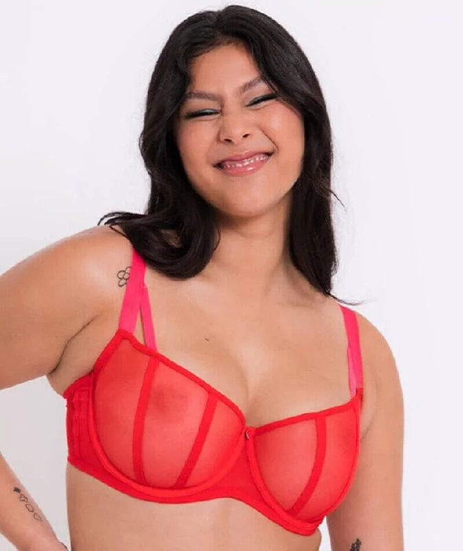 Curvy Kate Elementary Balcony Bra - Red/Pink