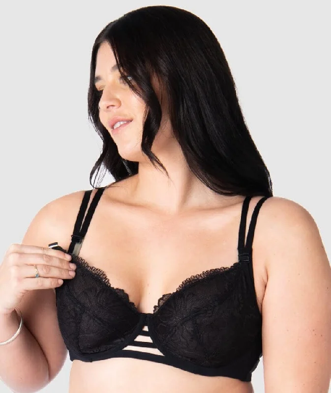 Hotmilk True Luxe Flexi-wire Nursing Bra - Black