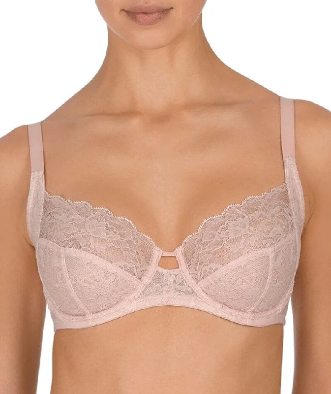 Natori Statement Supportive Full Figure Underwired Lace Bra - Cameo Rose/Cashmere