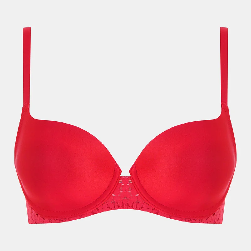 Norah Poppy Red Sweetheart T-Shirt Bra