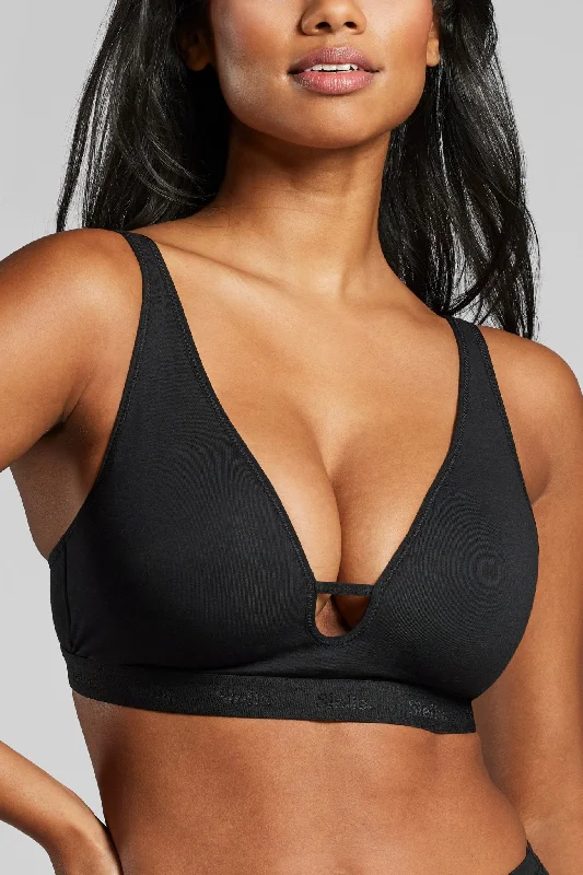 Organic Cotton Plunge Foam Bra