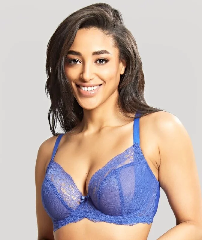 Panache Ana Underwired Plunge Bra - Blue Jewel