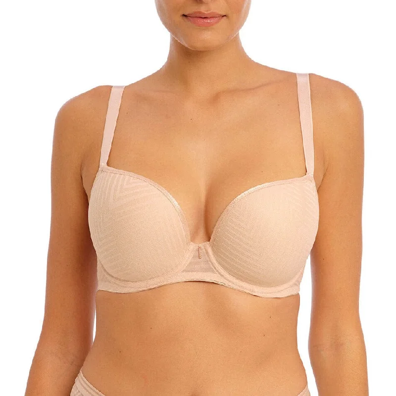 Tailored UW Moulded Plunge Bra In Natural Beige - Freya