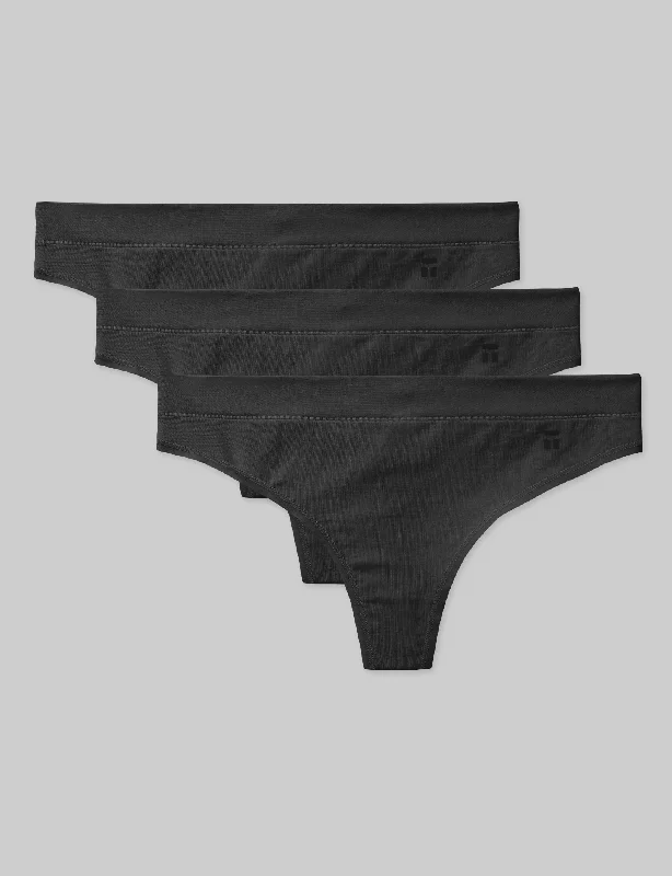 Women's Cool Cotton Thong (3-Pack)