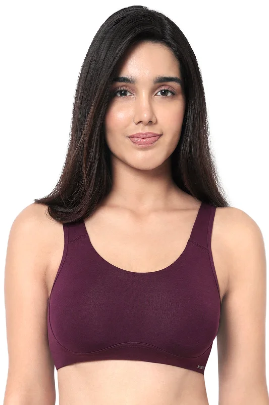 All Day Lounge Solid Non Padded Non-Wired Bra - Pickled Beet