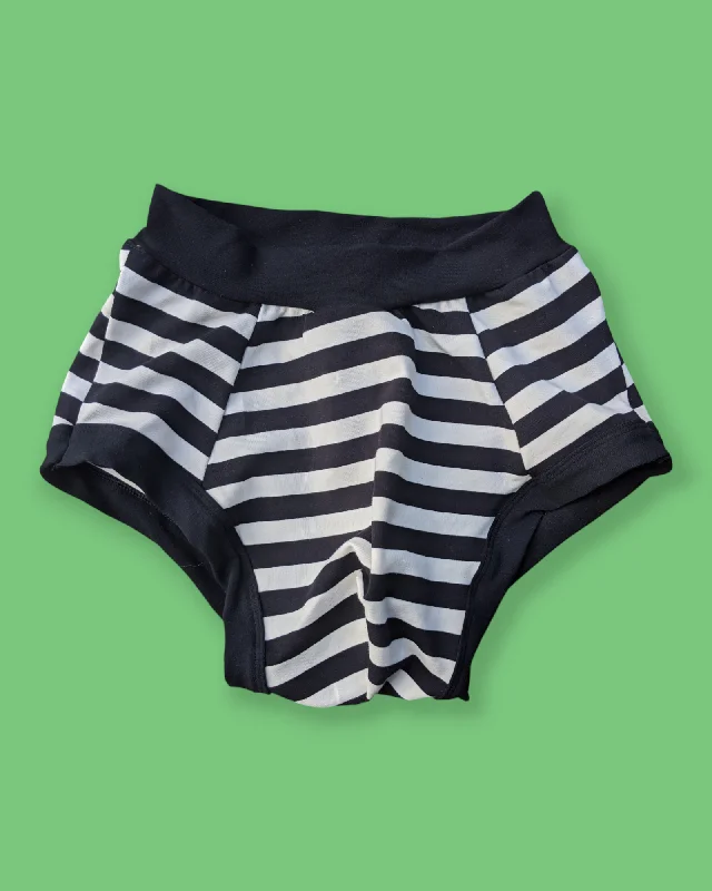 Brief Black and Vanilla Stripe - limited available