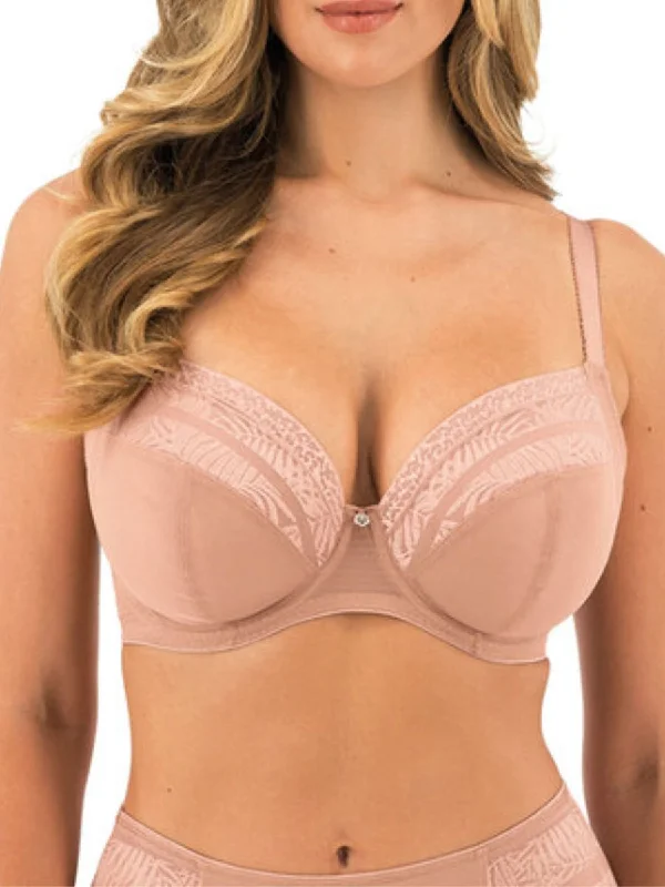 Devote Side Support Plunge Bra - Cafe Au Lait