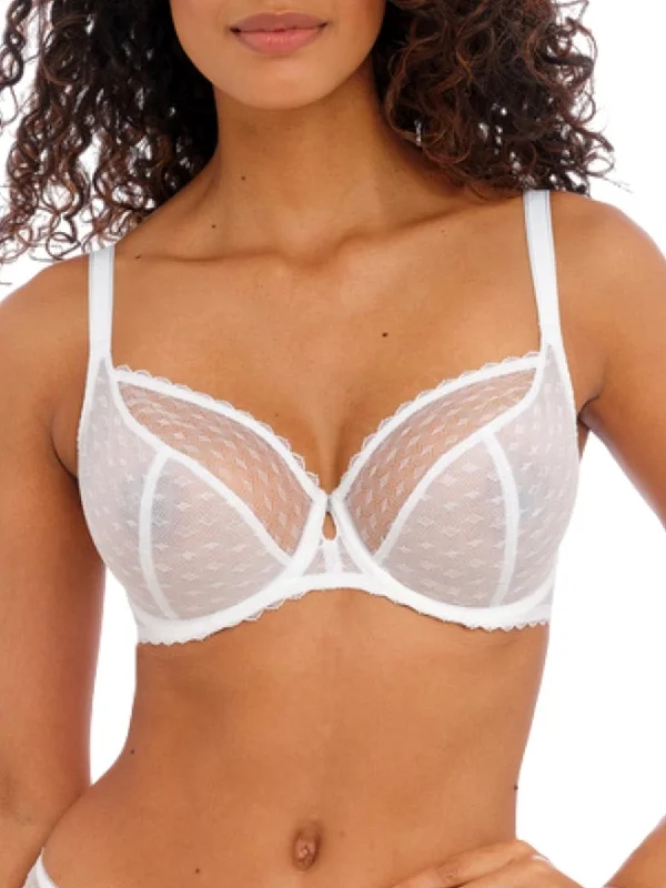 Signature Plunge Bra - White