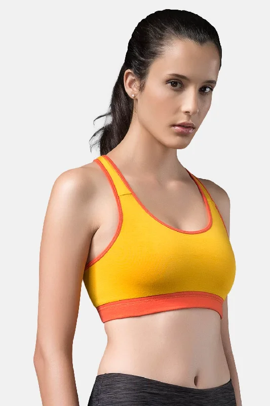 Medium Coverage Non-Padded Non-Wired Intimacy Reversible Active Sports Bra - CA11