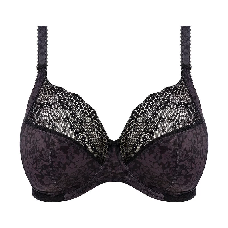 Lucie Black Underwire Plunge Bra