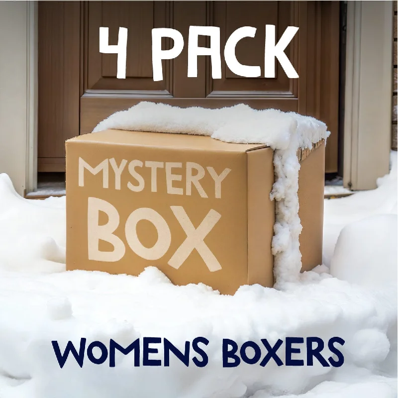 Ladies Boxer Shorts Bundle - 4 Pack Mystery Box